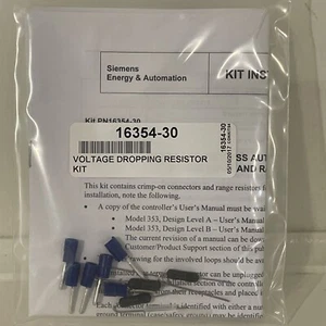 Siemens Process Automation Controller Voltage Dropping Resistor Kit 16354-30￼ - Picture 1 of 2