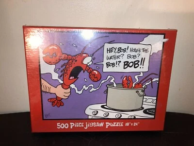 Rompecabezas de langosta 2015 500 piezas dibujos animados por Jeff Pert lindo divertido coleccionable Foto 1 de 3