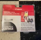 Genuine Canon Ink And Paper Combo Pack