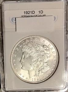1921-d VERY HIGH GRADE Morgan Silver Dollar.  Compare & Save w/ FREE SHIPPING - Picture 1 of 4