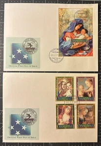 MICRONESIA 2004 CHRISTMAS Full Set On 2 FDC MADONNA WITH THE CHILD SC 627-30 - Picture 1 of 1