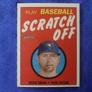 2019 Topps Heritage #4: Justin Smoak [Scratch Off] (INS-162) - Picture 1 of 1