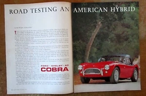 1963 Ford Shelby AC Cobra - Original Road Test Article - Picture 1 of 3