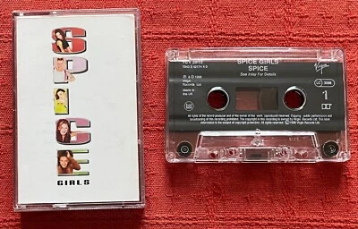 SPICE GIRLS - ORIGINAL 1996 CASSETTE TAPE INCLUDING MERCHANDISE ADVERT - SPICE — 第 1/4 张图片