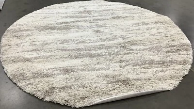 Пятнистый ковер сзади цвета слоновой кости/бежевый 7 футов 0 дюймов x 7 футов 0 дюймов сниженная цена 1172677737 SGH206B-7R - Изображение 1 из 4