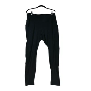 NEW Fabletics Oasis Leggings Womens Size XXL Black High Waisted Pockets NWT $75 - Picture 1 of 14