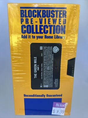 Green Mile VHS Movie Blockbuster Pre-Viewed Collection Foto 1 de 4