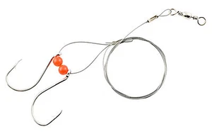 5 South Bend Esturgeon Ligne Deux Crochet Meneurs 5/0 Avec 91.4cm Fil & Rotatif - Photo 1/1