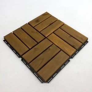 IKEA RUNNEN Deck Tile Dark Brown Stained 902.342.26 (1 Tile) - Picture 1 of 7