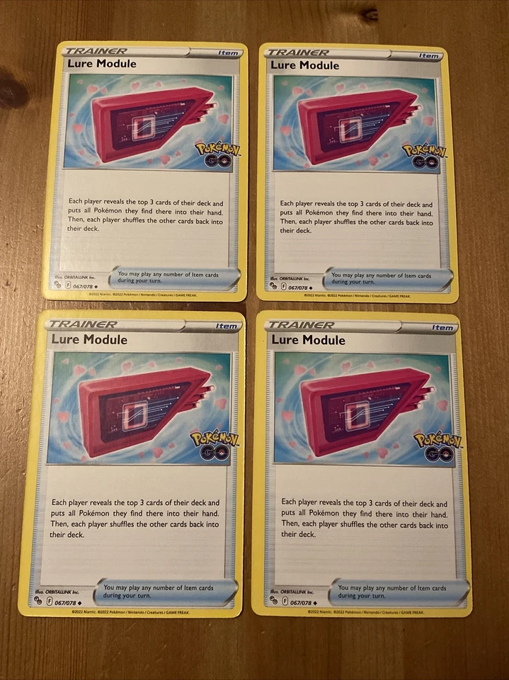 x4 Pokémon Go TCG Lure Module 067/078 Trainer Play Set - Image 1 of 1