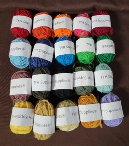TYH Supplies 20 - 22 Yard BonBon Skeins Acrylic Yarn MultiColor New Open LOT 2 - Picture 1 of 5