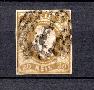 Portugal 1866 old 20 Reis king Luis I stamps (Michel 19) nice used - Picture 1 of 2