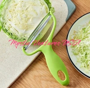 Stainless Steel Potato Peeler Cabbage Cucumber Shredder Salad Angled Ergonomic - Picture 1 of 10