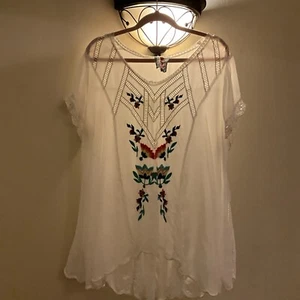Johnny Was Embroiderd Tonic Top Med - Picture 1 of 3