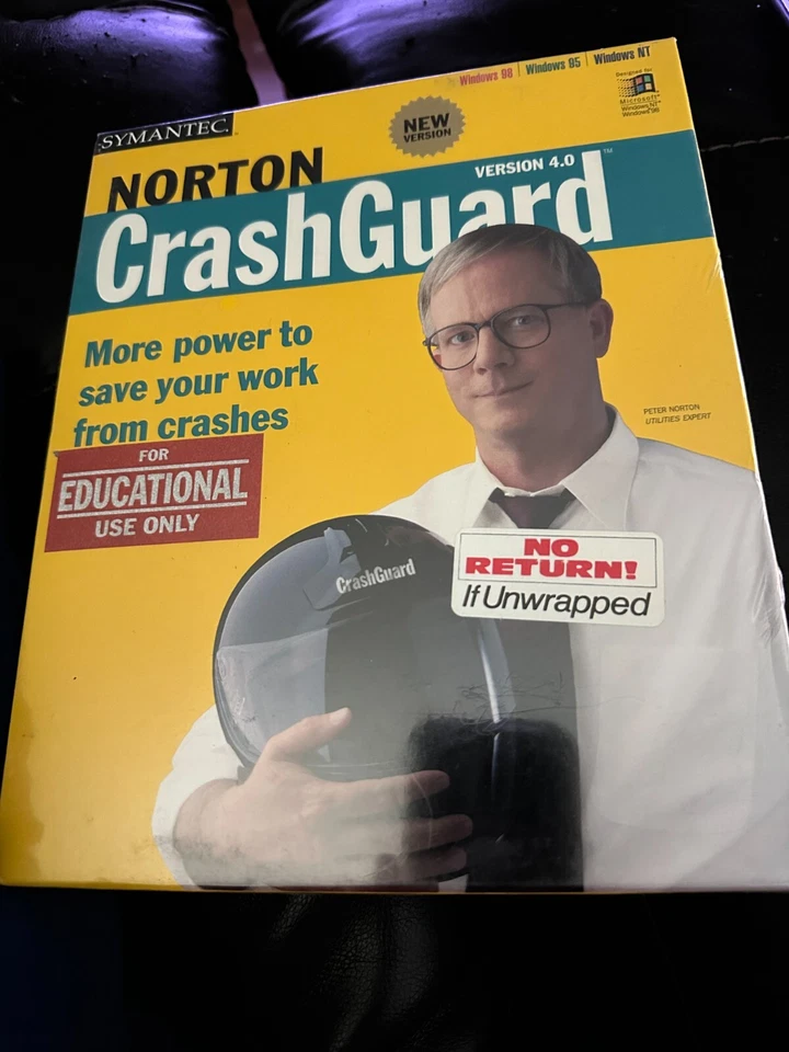 Norton Crash Guard 4.0 Windows 95 CD Box NEW SEALED. J7 - Image 1 of 2