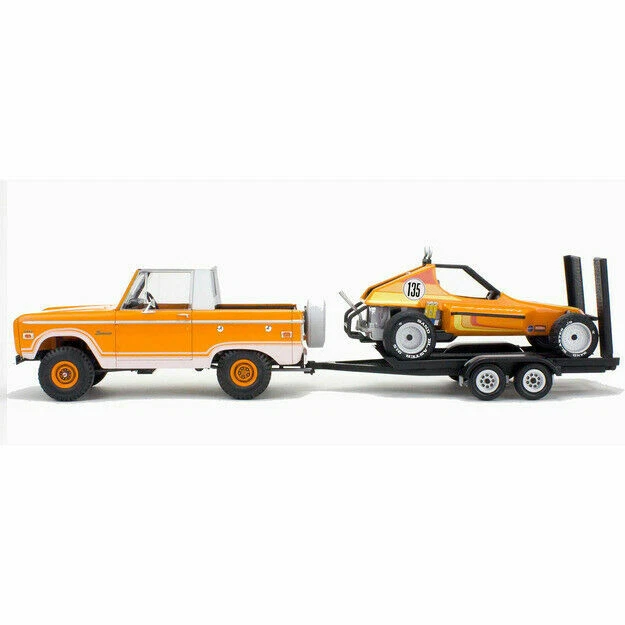 Revell Ford Bronco Half Cab with Dune Buggy and Trailer - Orange (RVM7228)