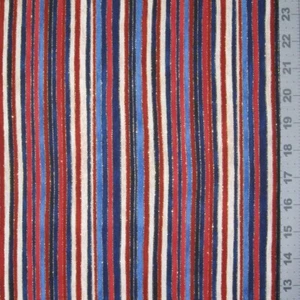 Fabric Traditions - Patriotic Flag Color Stripes Glitter - Cotton YARD - Picture 1 of 1