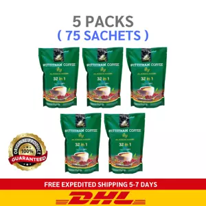 5x Wuttitham Healthy Instant Coffee 32 in 1 Mixed Herbs Manage Weight Control - Picture 1 of 13