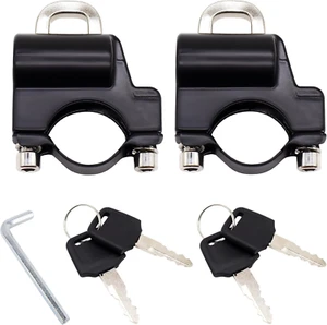2 Stück Motorrad Helmschloss Universal mit 4 Schlüssel Anti-Diebstahl Helm Siche - Bild 1 von 7