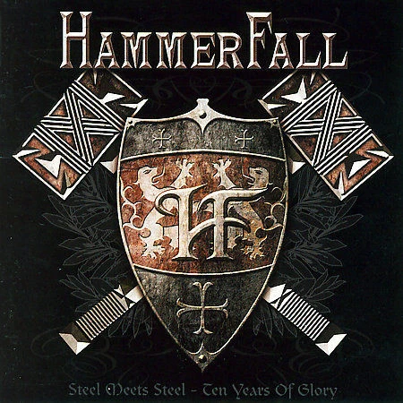Steel Meets Steel: 10 Years of Glory by HammerFall (CD, Oct-2007, 2 Discs, Nuclear Blast)