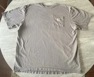 Carhartt Shirt Mens XL Gray Pocket Loose Fit K87 Workwear Tee T-Shirt 2021 - Picture 1 of 6