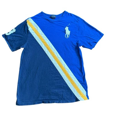 Camiseta Polo Ralph Lauren Azul Logo Juvenil -XL Foto 1 de 3