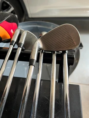 Power Built Right Handed golf clubs irons.   5,6,7,8,9 & P plus driver - Image 1 of 4