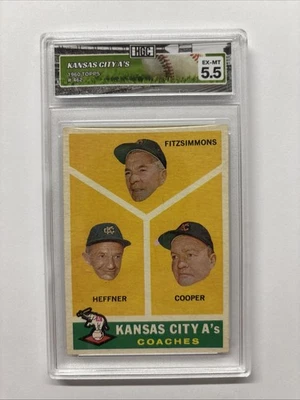 1960 Topps Kansas City A’s #462 HGC 5.5 - Image 1 of 2