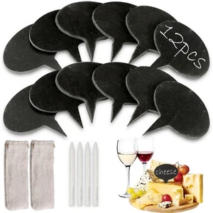 Cheese Markers for Charcuterie Board, Set of 17PCS Slate Cheese Labels Sign, ... - Picture 1 of 7