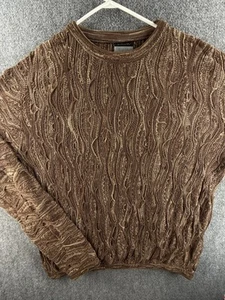 COOGI Australia Sweater 3XL Brown Pullover Crew Neck Cotton Knit Adult Tall - Picture 1 of 24