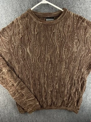 COOGI Australia Sweater 3XL Brown Pullover Crew Neck Cotton Knit Adult Tall - Image 1 of 4