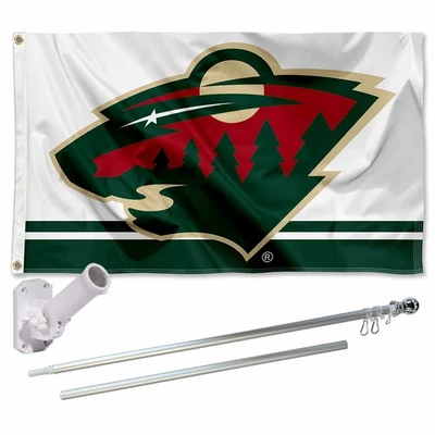 Minnesota Wild Flag Pole and Bracket Kit - Image 1 of 4