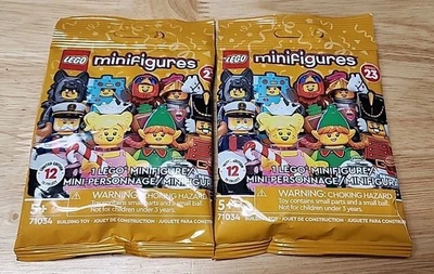 LEGO Minifigures Series 23 Mystery 2 Packs – Set 71034 RETIRED NEW SEALED - Image 1 of 2