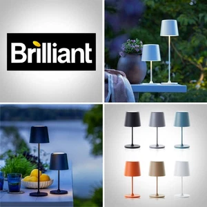 Brilliant Kaami USB Außen Akku Tisch Leuchte Lampe 37cm dimmbar kabellos 3000K - Bild 1 von 18