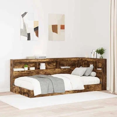 Tête de lit de rangement avec étagère Bois d'ingénierie moderne chambre vidaXL v - Photo 1/4