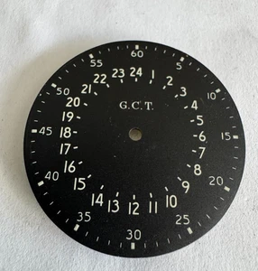 FEINE VINTAGE 16 GRÖßEN HAMILTON 4992B TASCHENUHR METALL 24 STD. MILITÄR ZIFFERBLATT - Bild 1 von 2