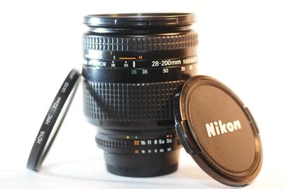 Nikon AF D Nikkor 28-200mm f/3.5-5.6 IF FX lens NICE for FM2 F100 D7500 D850 DF - Image 1 of 4