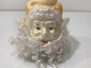VENDITA IMMOBILIARE FIND-VTG Ornamento Testa di Babbo Natale in Vetro Alto 6,5”!! Bellissime condizioni! - Foto 1 di 7