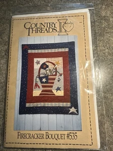 Country Threads Quiltmuster - Firecracker Bouquet #535 2004 Connie Tesene - Bild 1 von 4