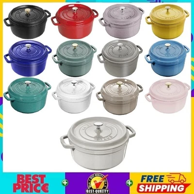 🔥 ZWILLING Staub Cast Iron 4 qt, Round, Dutch Oven - 13 Color - Free Ship ⚡