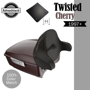 Advanblack Twisted Cherry Rushmore King Tour Pak Pack Pad For 97+ Harley/Softail - Picture 1 of 13