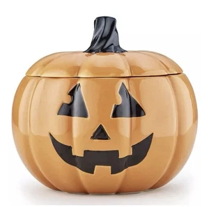 Tarro de galletas Martha Stewart, cerámica, Halloween Jack-o-Lantern - Imagen 1 de 5