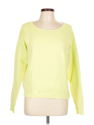 Halogen Women Yellow Pullover Sweater L - Image 1 of 4