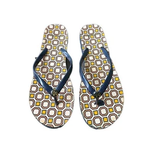 Chanclas Tory Burch pantuflas para mujer talla 8-8,5 patrón geométrico sin cordones leer - Imagen 1 de 8