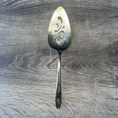 Винтажный сервиз для пирогов Wm A Rogers Lady Fair 1956 посеребренные столовые приборы середины века - Изображение 1 из 4