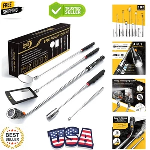 Magnetisches Pickup-Werkzeug-Set mit 15 Pfund & 1 Pfund Pick-up-Stange, rund & quadratisch 360 drehbar A... - Bild 1 von 8