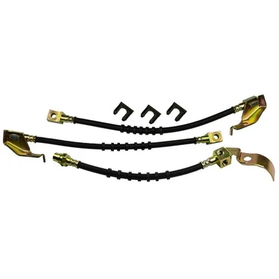 Kit de manguera de freno de goma freno de disco con clips 1971-73 Ford Mustang Mercury Cougar Foto 1 de 4