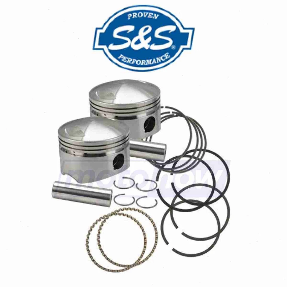 S&S Cycle Forged Pistons for 88ci.- 103ci. for 1936-1952 Harley Davidson EL yu - Image 1 of 4