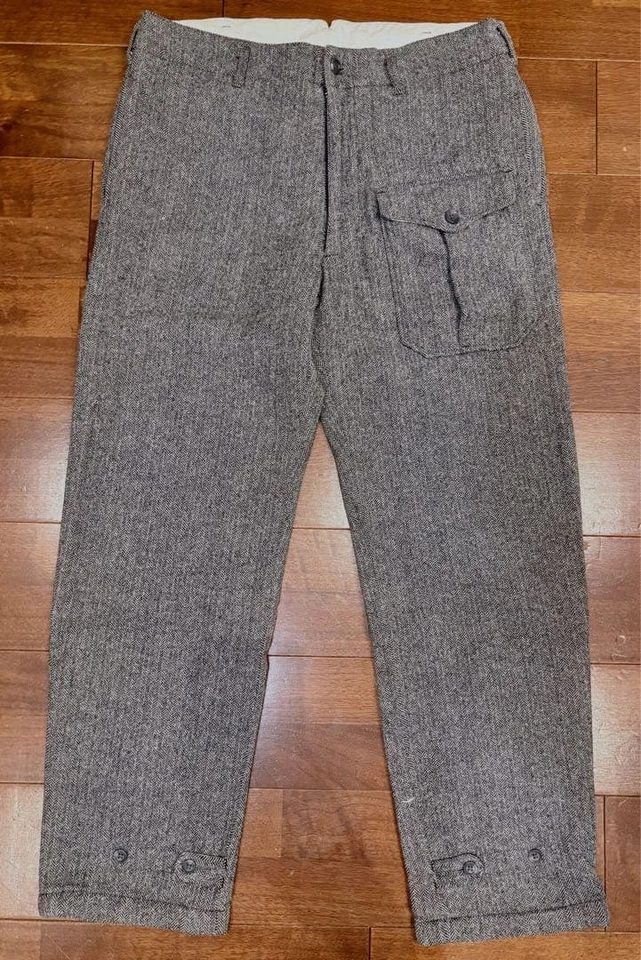 Engineered Garments Wool Herringbone Wide Pants Gray 34 Used JAPAN - Image 1 of 4