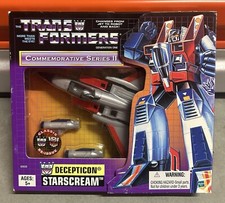 Transformers G1 Commemorative Series II Classic Reissue Starscream 2002 Hasbro